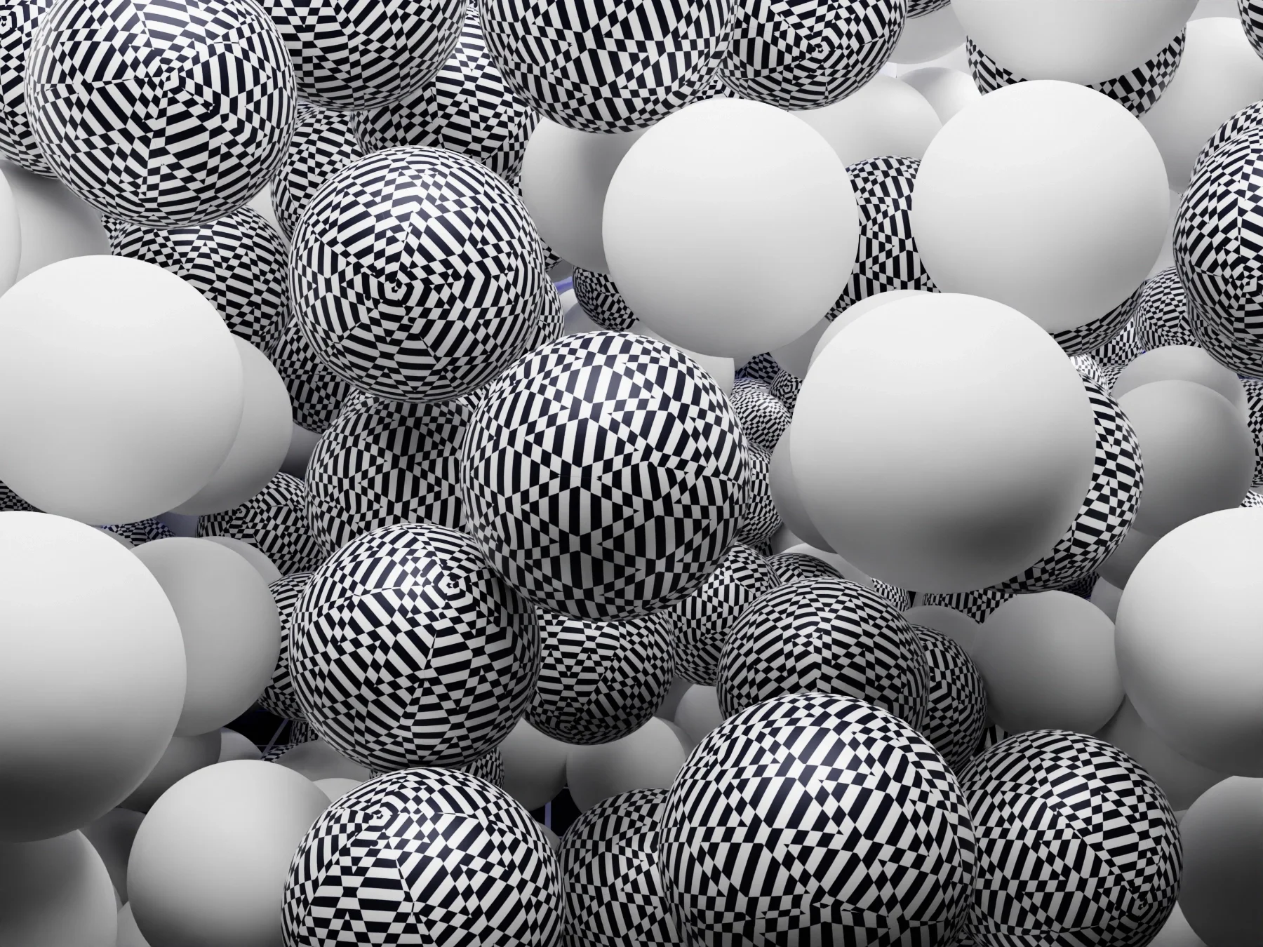 3D-Graphic-pattern-artwork Graphic balloons created in 3d that explode one by one