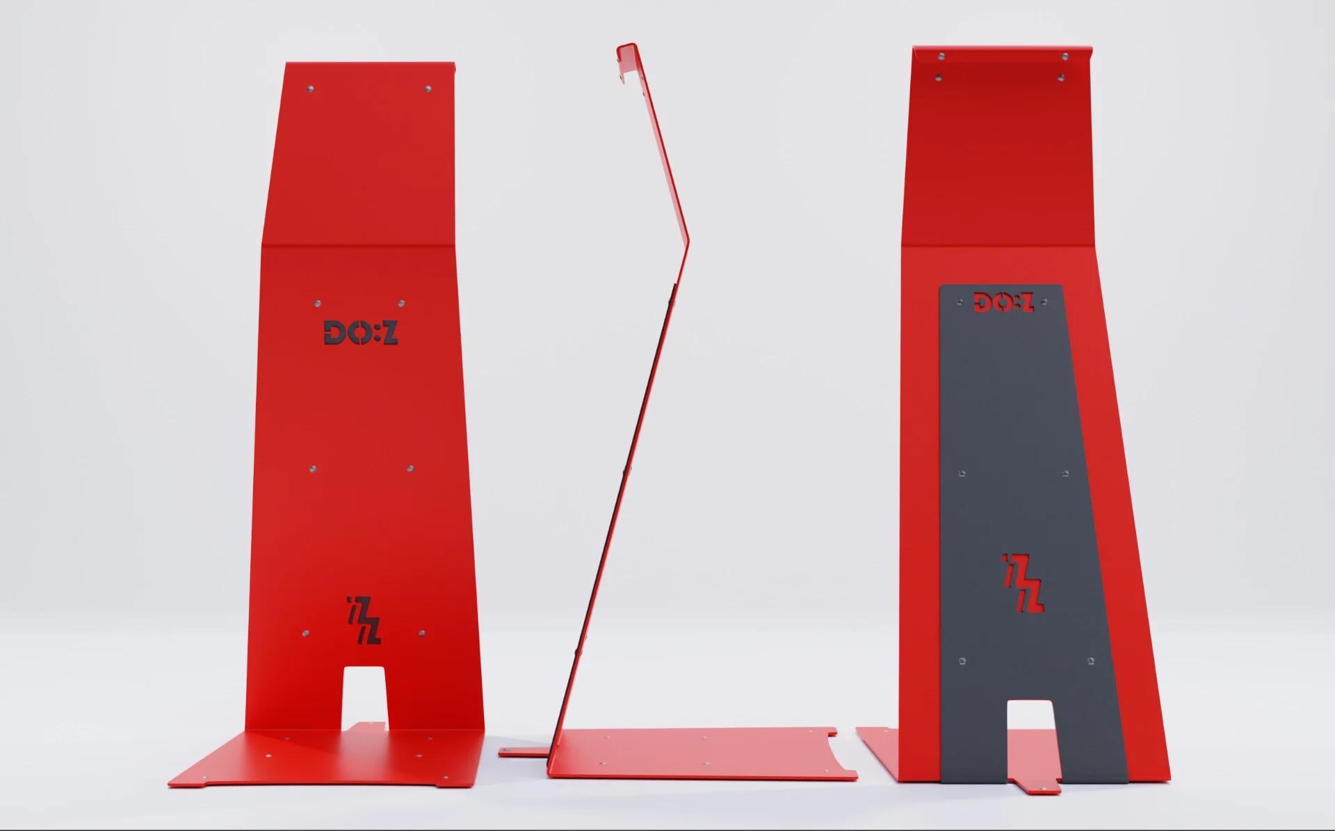Doz furniture in red created in 3d
