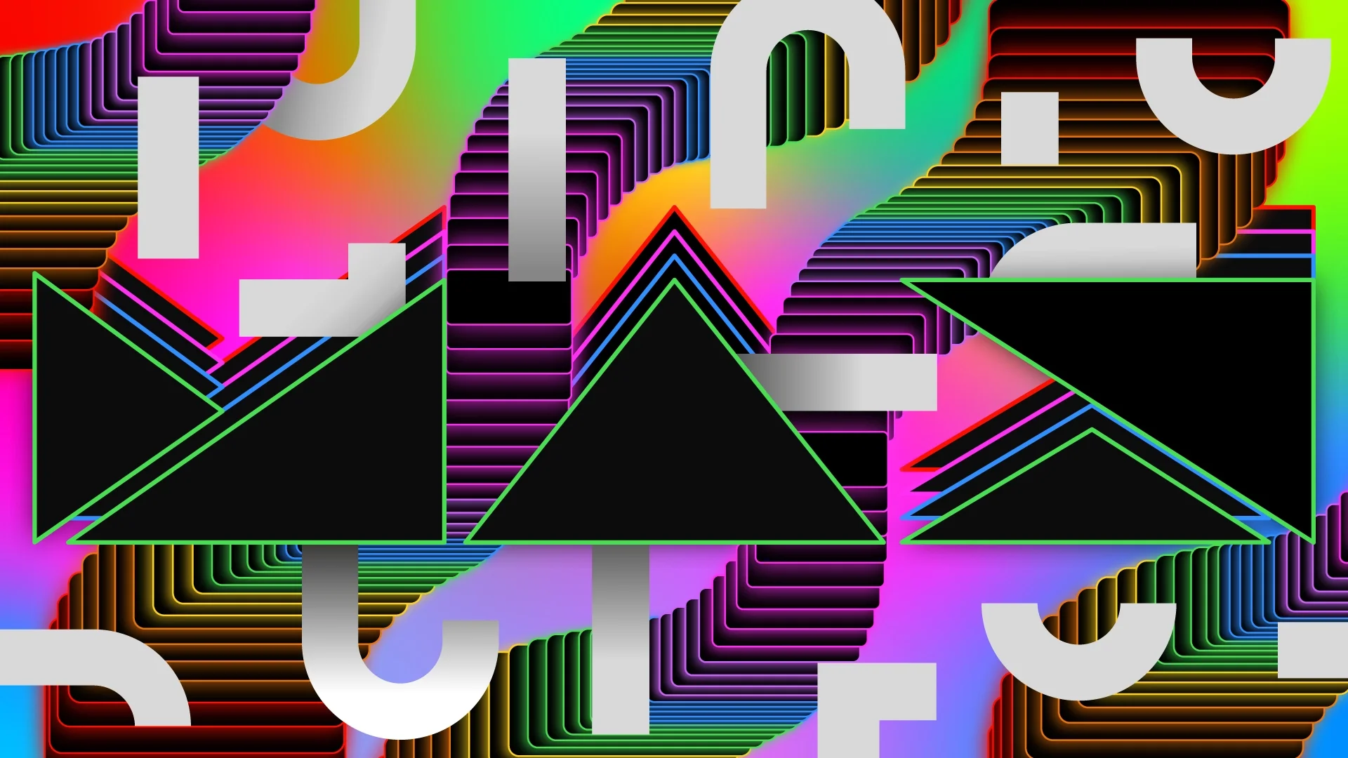Motion design - Adobe Max, graphic and typographic