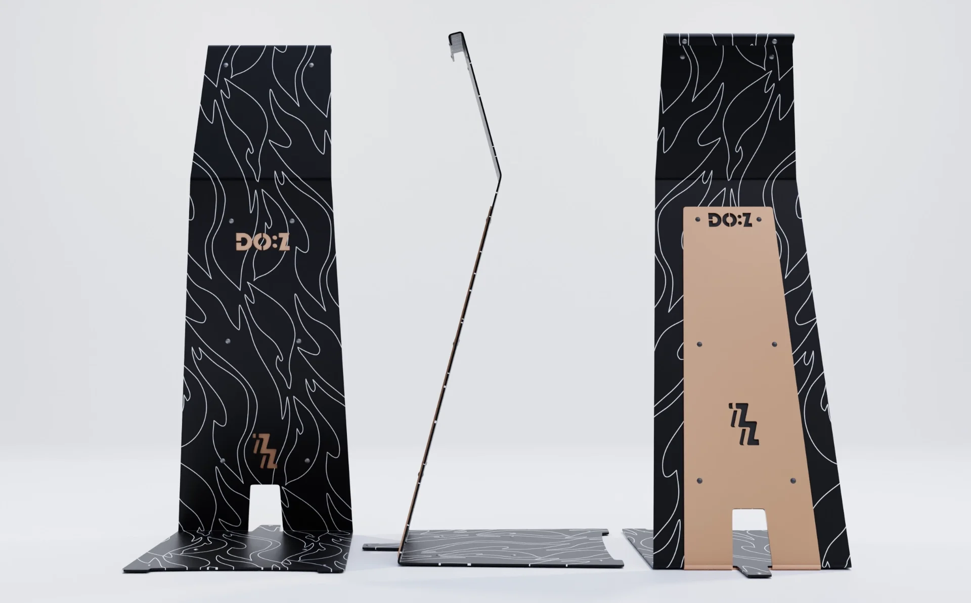 Branding Product Design Doz model of luxury in 3d with graphic patterns