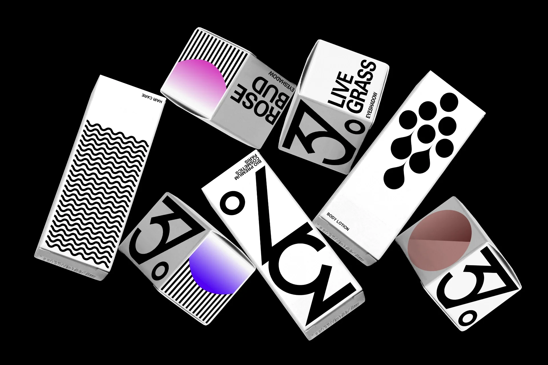 graphicidentity-beauty Packaging design and graphic identity for the 37° cosmetics brand