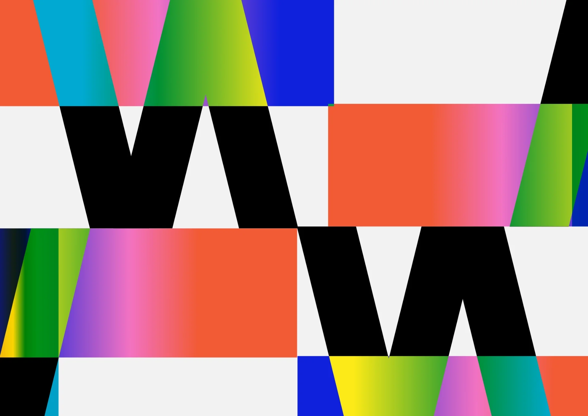 Colorful and typographic composition for a backpack