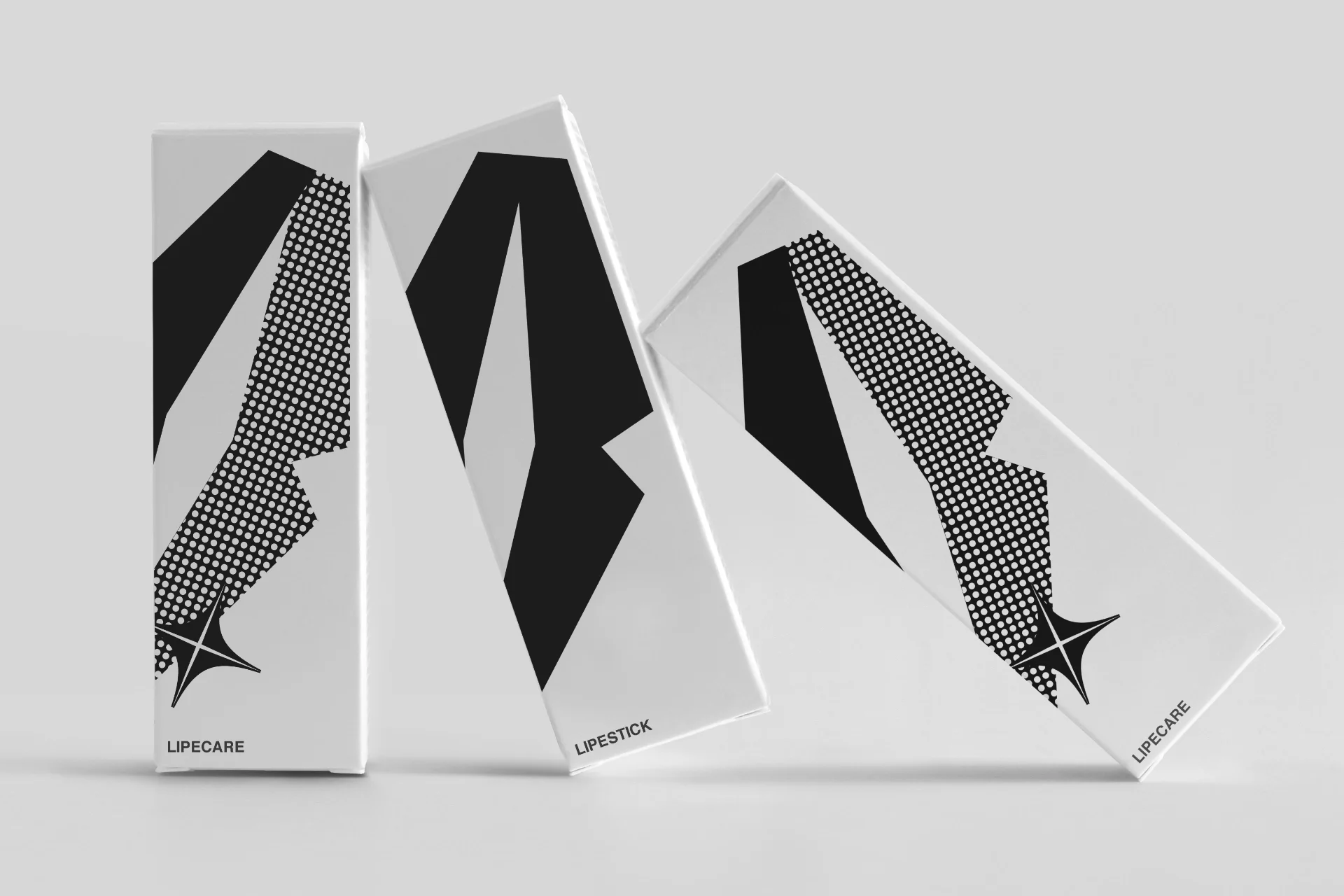 Packaging design representing a graphic pattern of lips