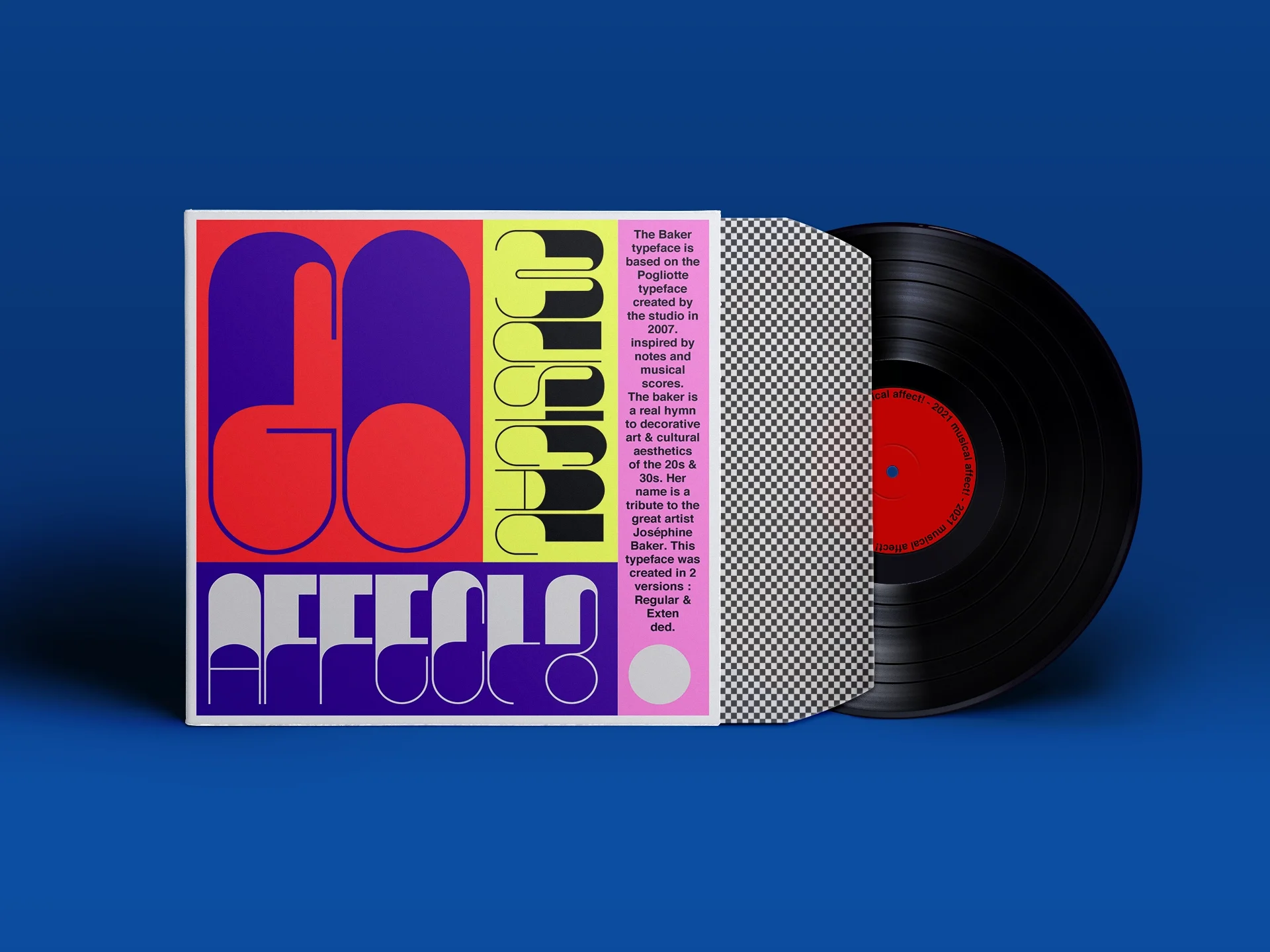 music-album-graphic-cover Vinyl record cover with graphic layout and letters