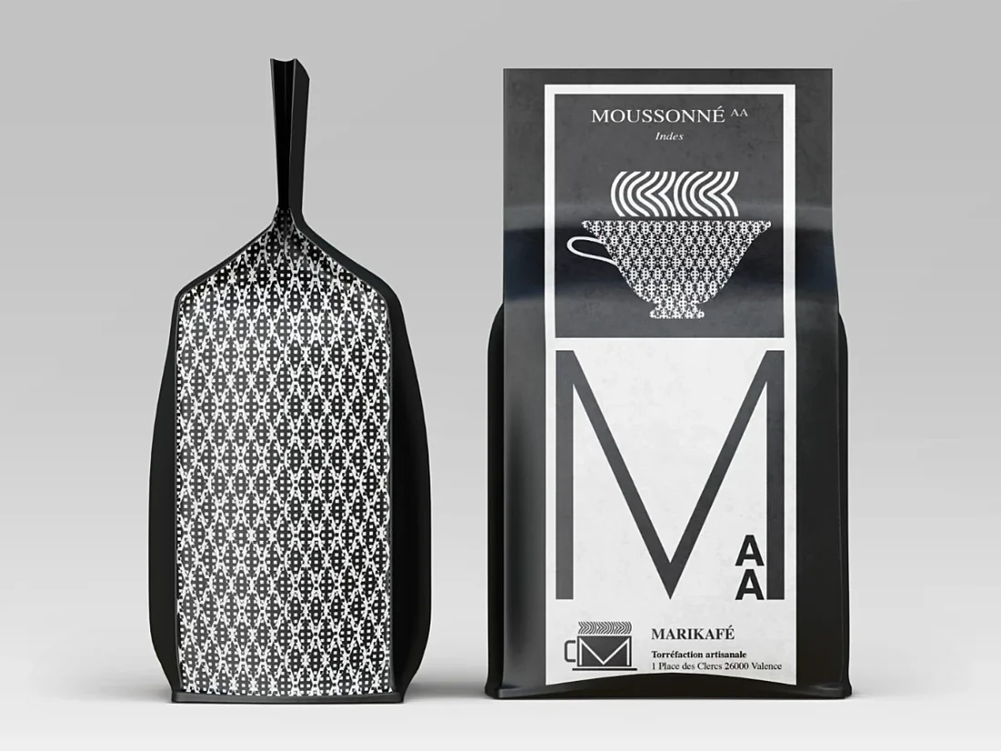 Branding and coffee label design for a roasting brand
