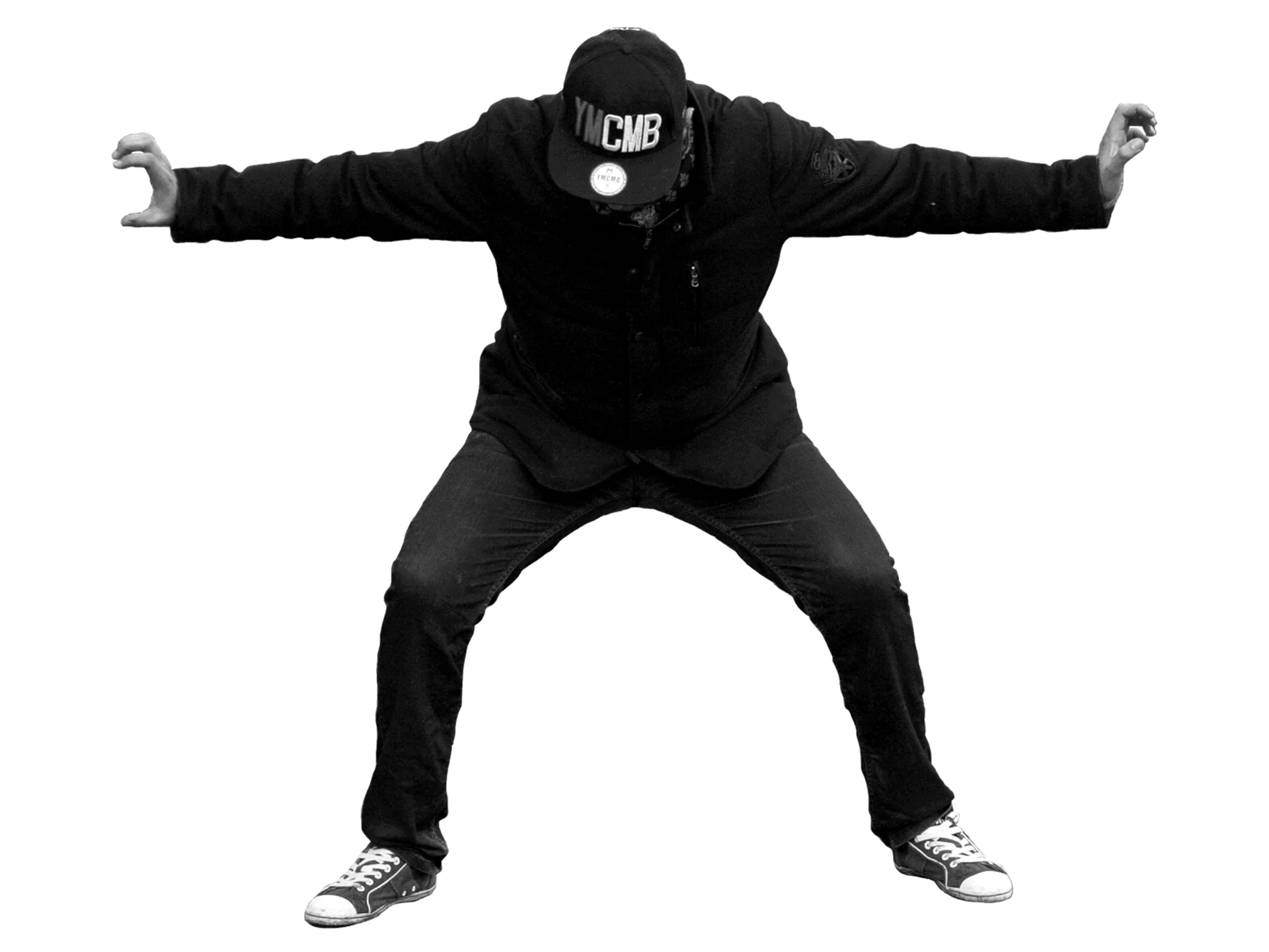 photography-artwork-macvalmuseum Character on a white background in a hadoken gesture posture