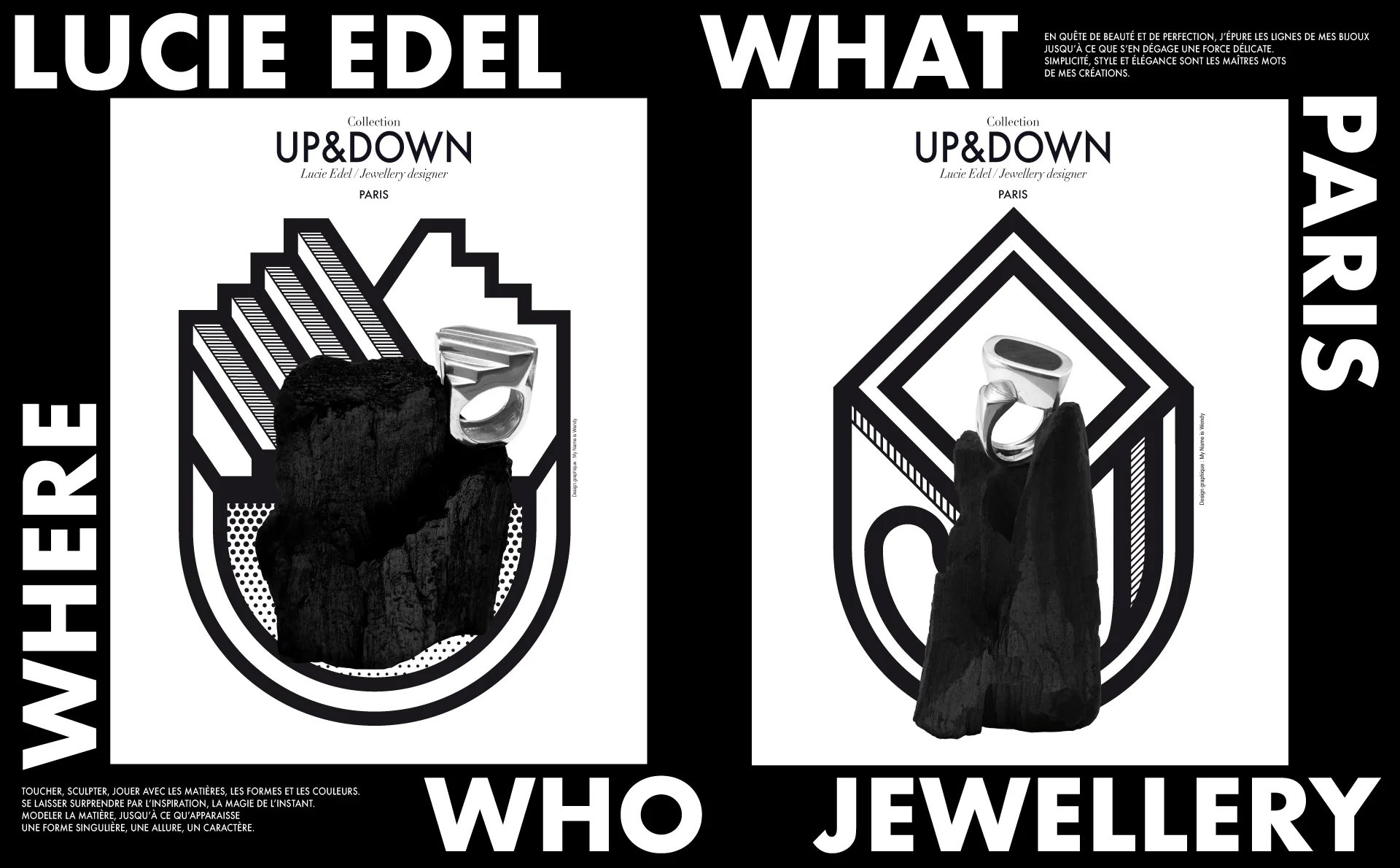 Branding and graphic design to present a jewelry collection