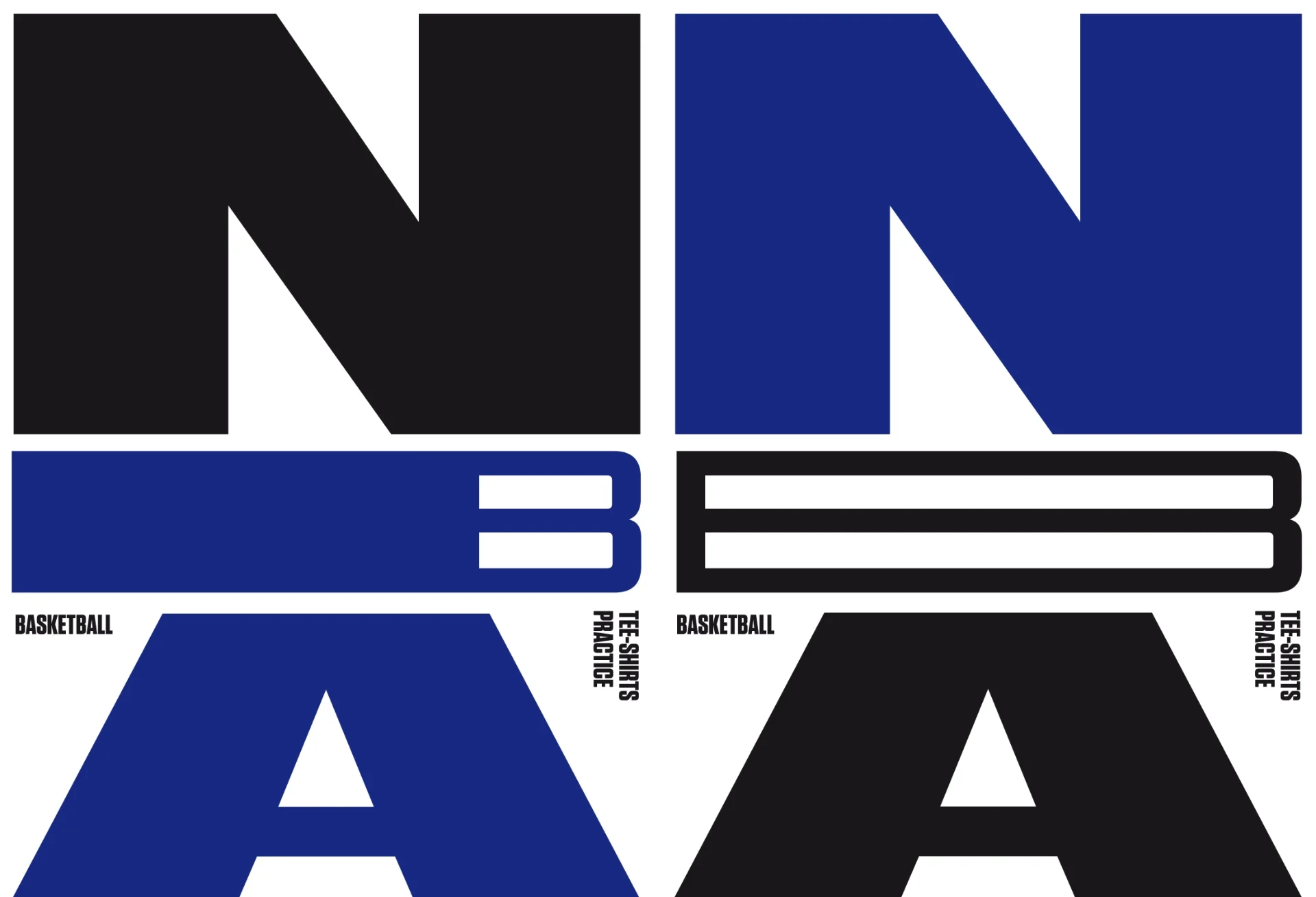 Typographic design and lettering for a Nike NBA project