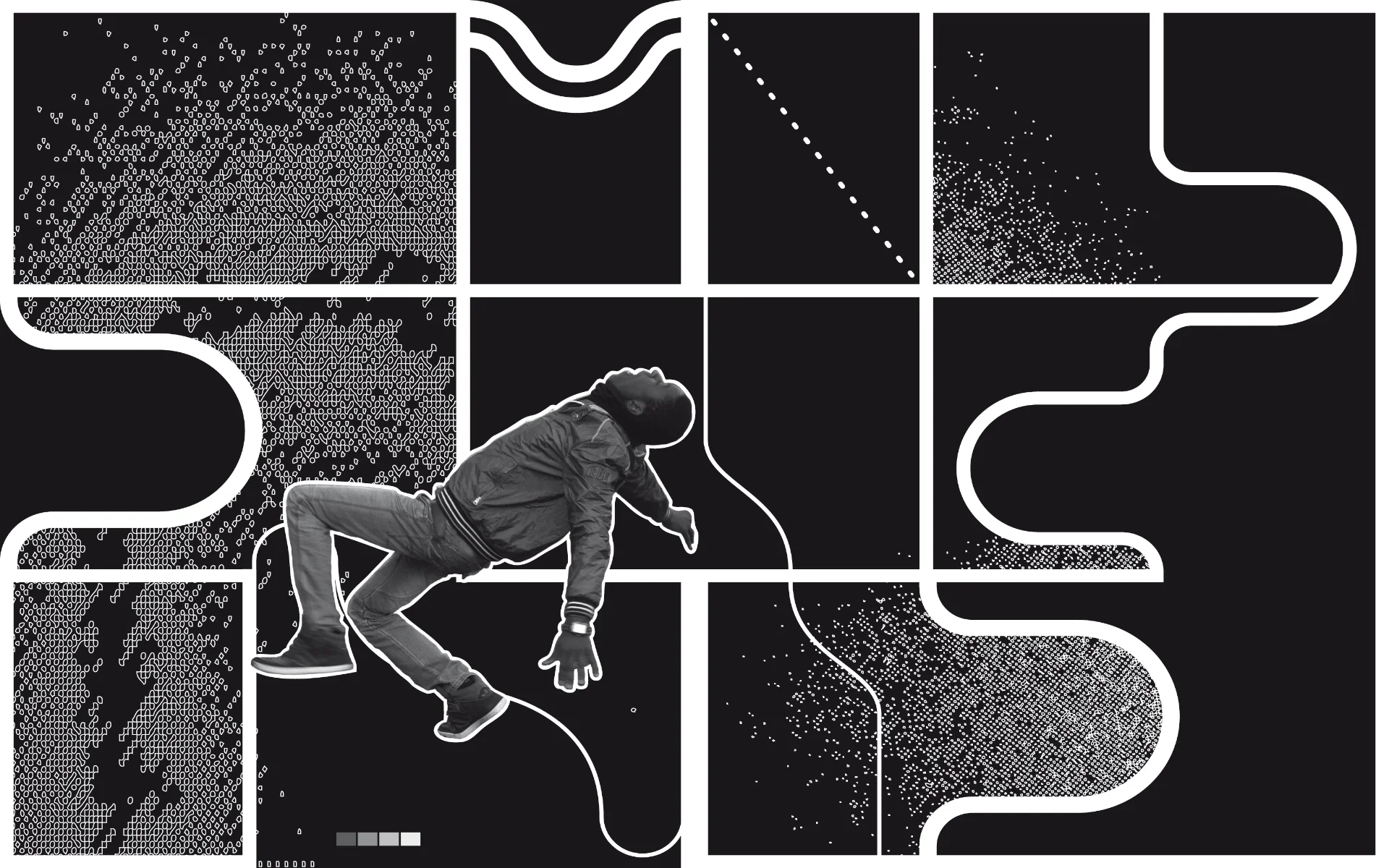 Graphic composition for an art book