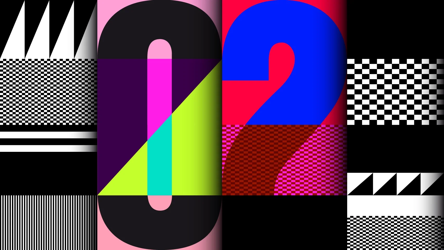 Visual and graphic composition with pattern for the company Youtube