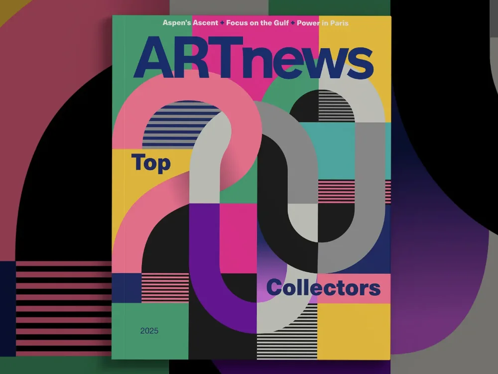 graphic cover for ARTnews magazine