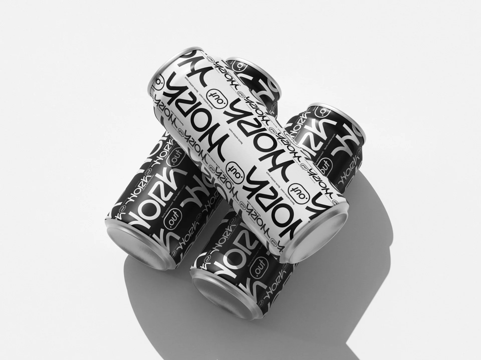 Graphic-design-Can Work.out sports drink can packaging with custom graphic design.