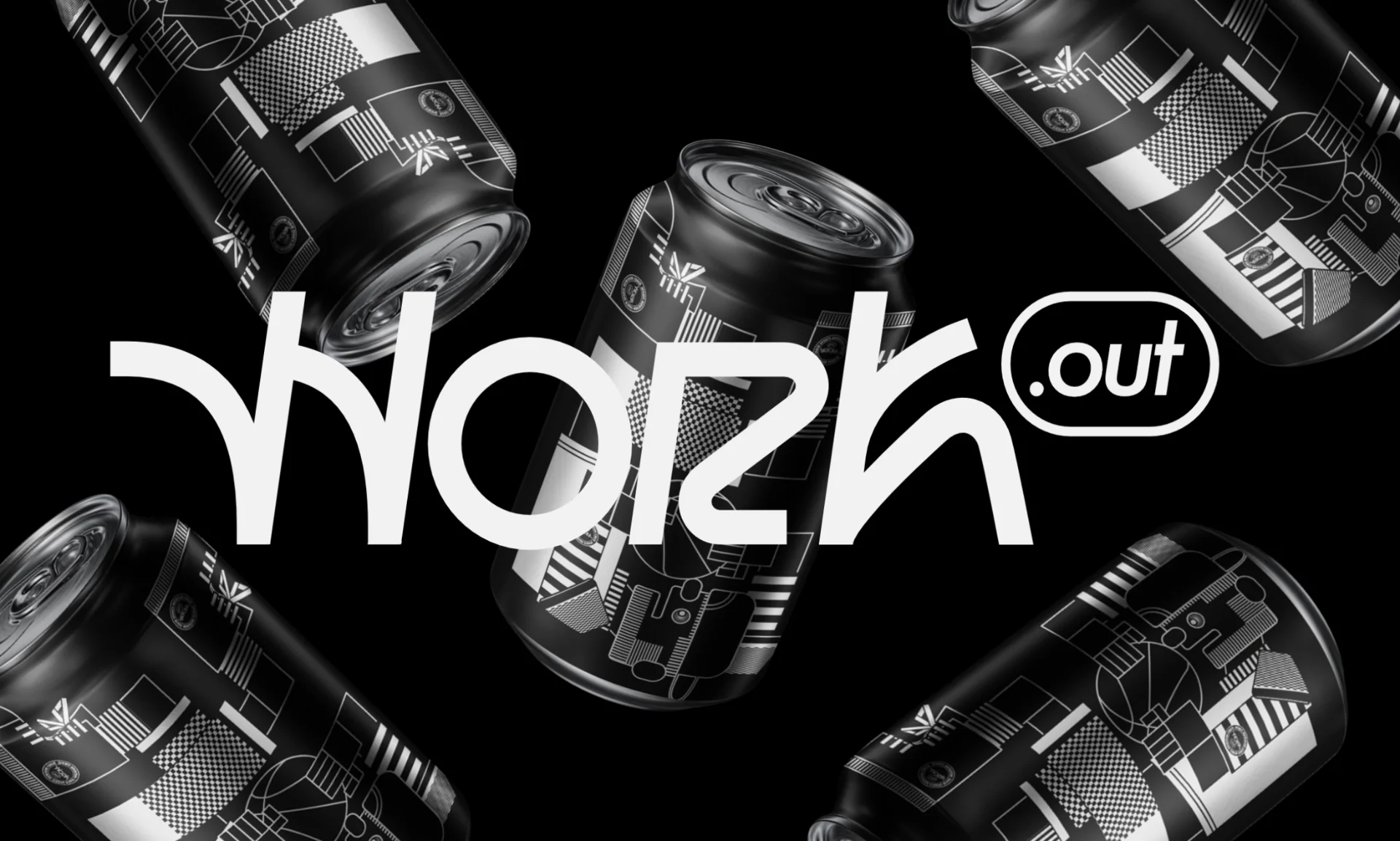 limited-edition-can Limited-edition Work.out beverage can with custom graphic design.